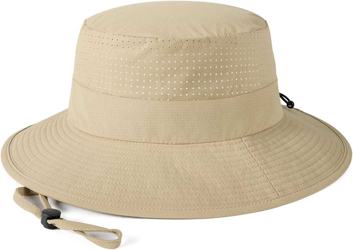 Sun Hats for Men Women Breathable Wide Brim Summer UV Protection Fishing Cap