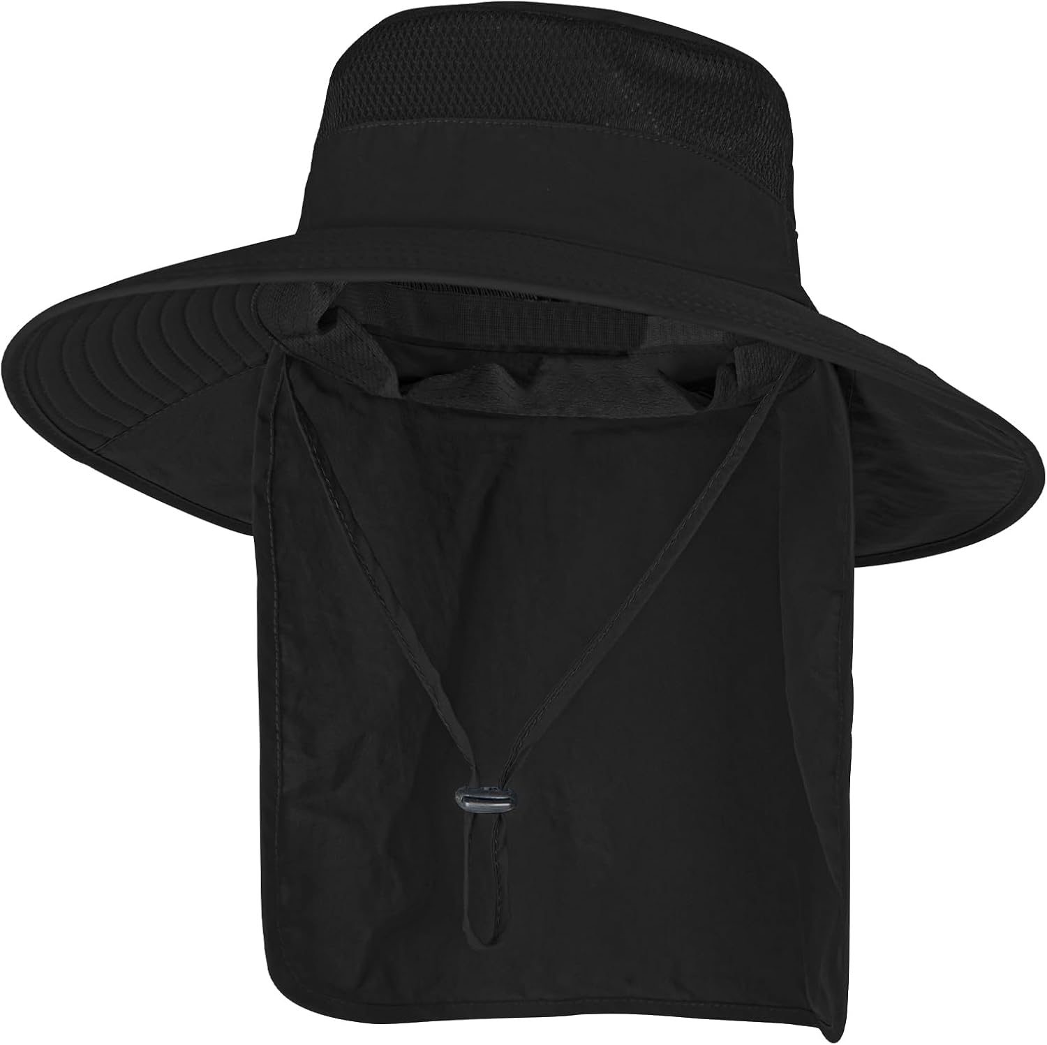 Sun Hats for Men Women Fishing Hat with Neck Flap UPF 50+ UV Protection | Breathable Wide Brim Water Resistant Adjustable Detachable Chin Strap Foldable
