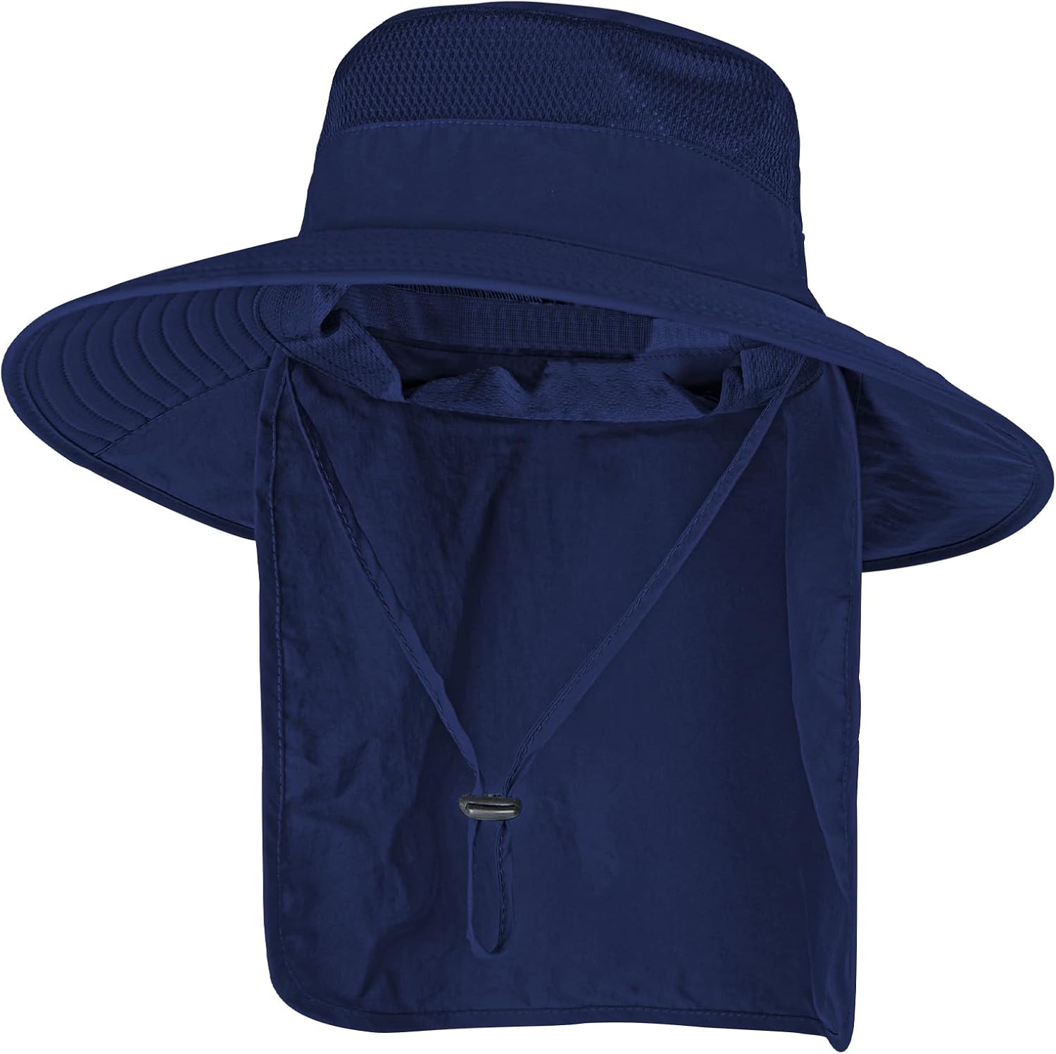 Sun Hats for Men Women Fishing Hat with Neck Flap UPF 50+ UV Protection | Breathable Wide Brim Water Resistant Adjustable Detachable Chin Strap Foldable