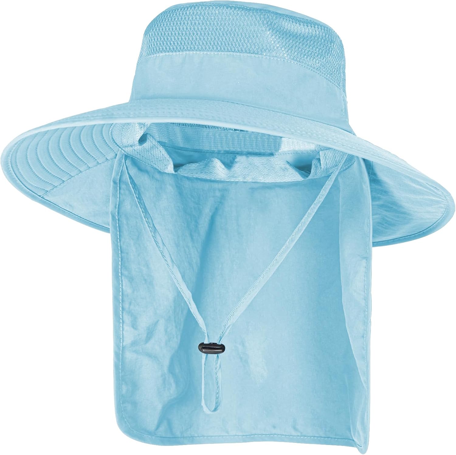 Sun Hats for Men Women Fishing Hat with Neck Flap UPF 50+ UV Protection | Breathable Wide Brim Water Resistant Adjustable Detachable Chin Strap Foldable