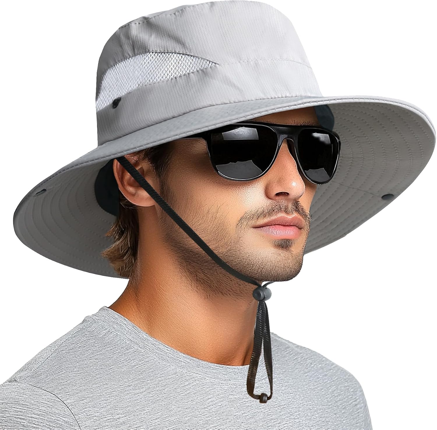 PFFY Sun Hats for Men Women Wide Brim Bucket Hat UPF 50+ Hiking Fishing Hat | UV Protection Hats, Waterproof, Breathable Outdoor Essentials, Ideal for Camping, Gardening, Hiking, Beach, Working, Travel