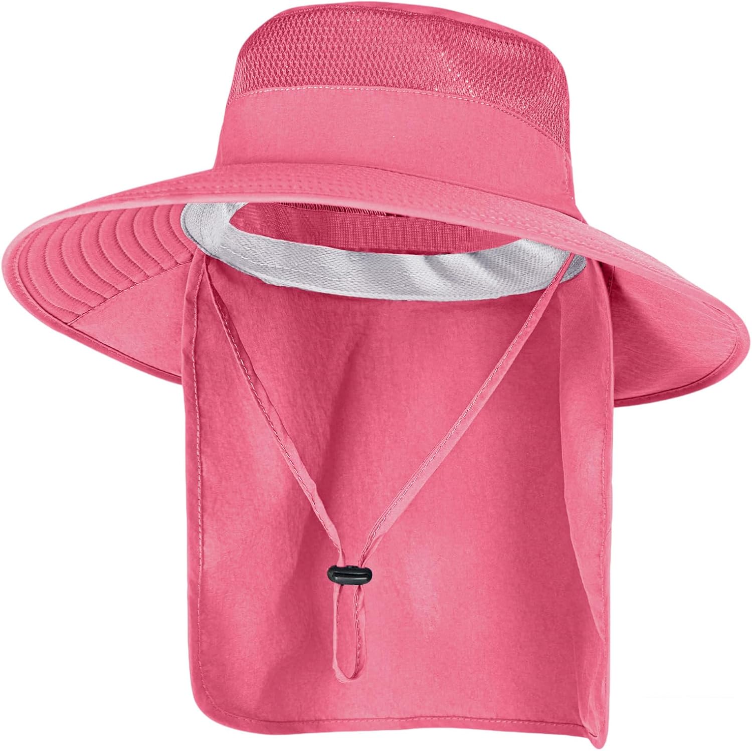Sun Hats for Men Women Fishing Hat with Neck Flap UPF 50+ UV Protection | Breathable Wide Brim Water Resistant Adjustable Detachable Chin Strap Foldable