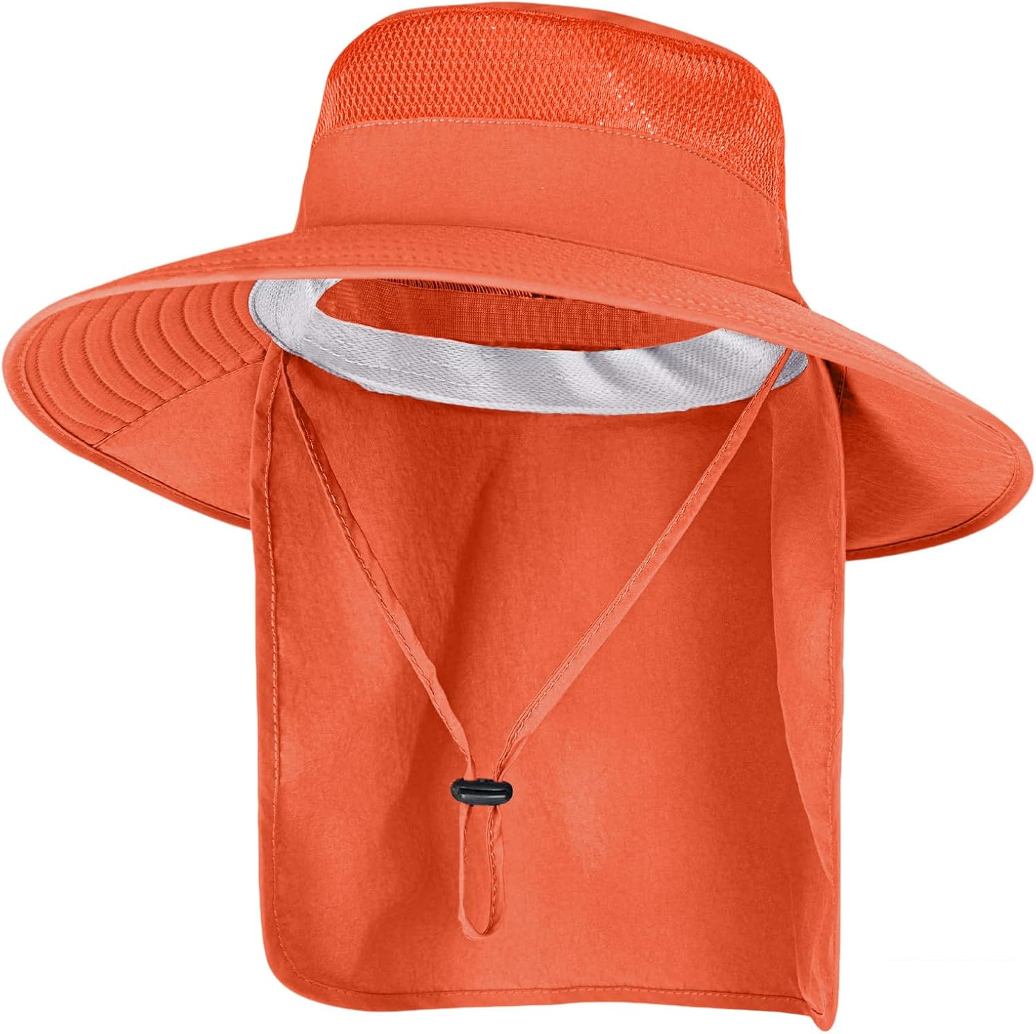 Sun Hats for Men Women Fishing Hat with Neck Flap UPF 50+ UV Protection | Breathable Wide Brim Water Resistant Adjustable Detachable Chin Strap Foldable