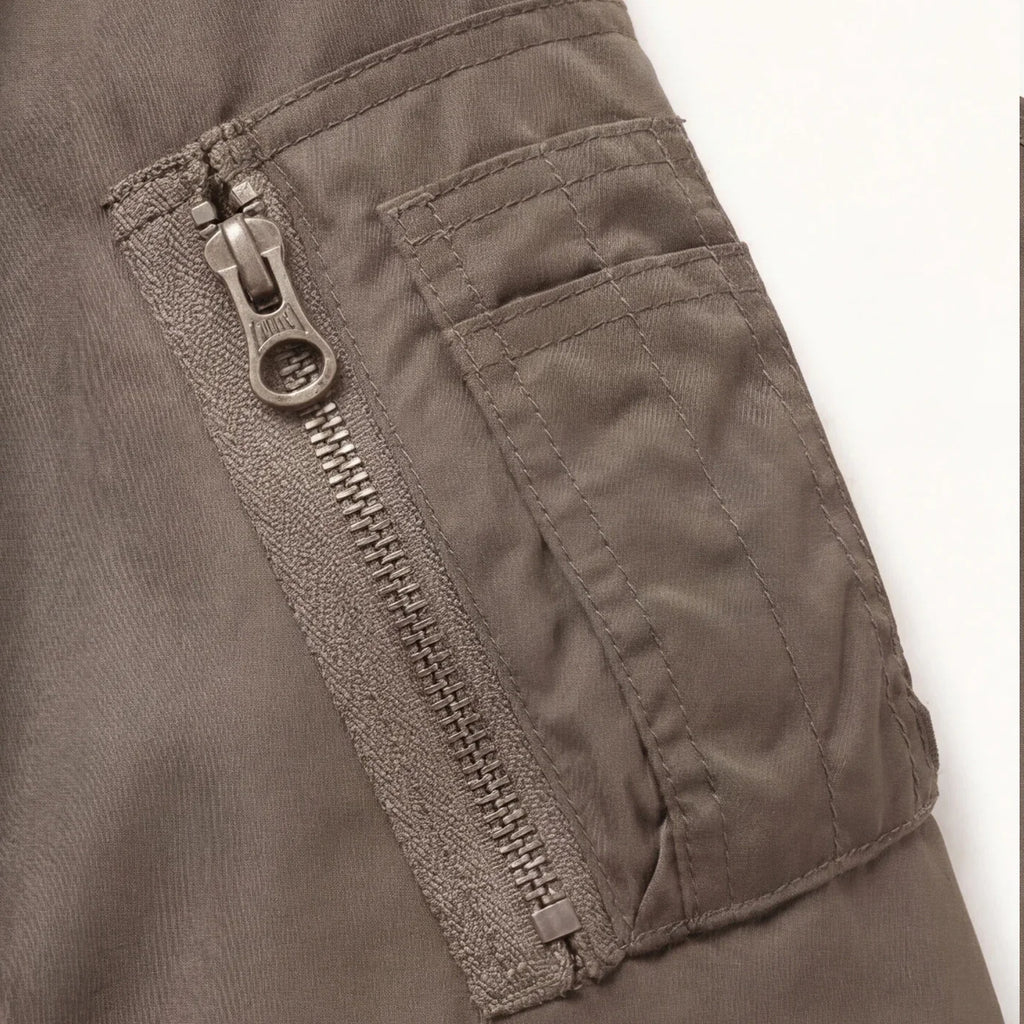 Men's Streetwear Jacket Solid Color Two Front Pockets Bomber Jacket Zipper Blank  Streetwear Outerwear