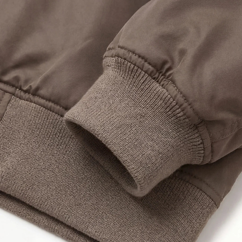 Men's Streetwear Jacket Solid Color Two Front Pockets Bomber Jacket Zipper Blank  Streetwear Outerwear